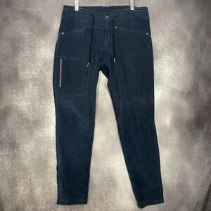 Elevenate E11 Pants Women's Medium Navy Blue Ares Cord Drawstring Outdoor